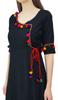Phagun Angrakha Style Rayon Womens Tunic Kurta Pom-Pom Designer Kurti Top Indian