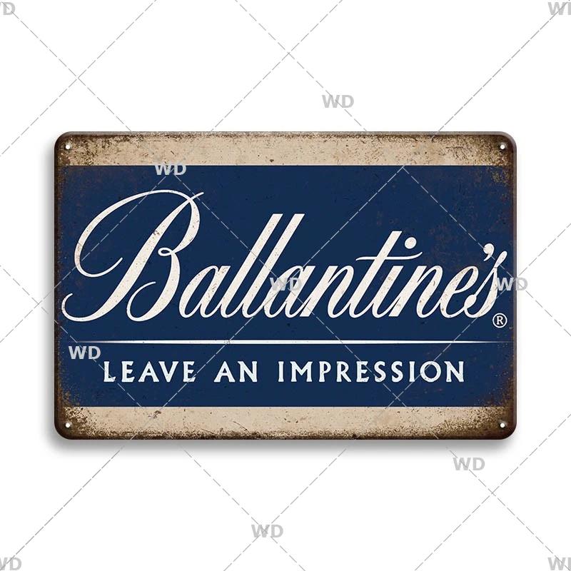 Whisky Marke Metallschild Blechschild Dekorative Plakette Metall Vintage Metall Posterplatte Irland Bar Kneipe Club Männerhöhle Wanddekor