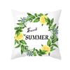 Nordic Summer Yellow Lemon Throw Pillow Cover Living Room Sofa Office Car Seat Waist Cushion   Home Decoration