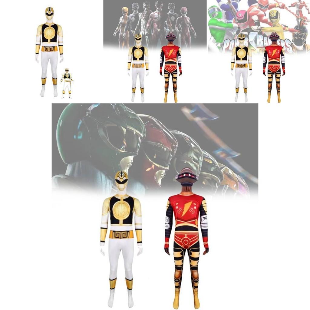 Mighty Morphin Power Rangers Dinosaur Cosplay Suit For Kids Halloween Costume Party