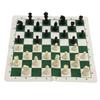 Portable Chess Checkers Set for Kids Adults Folding Roll Up Chess Game Sets 24 Checker Pieces with
