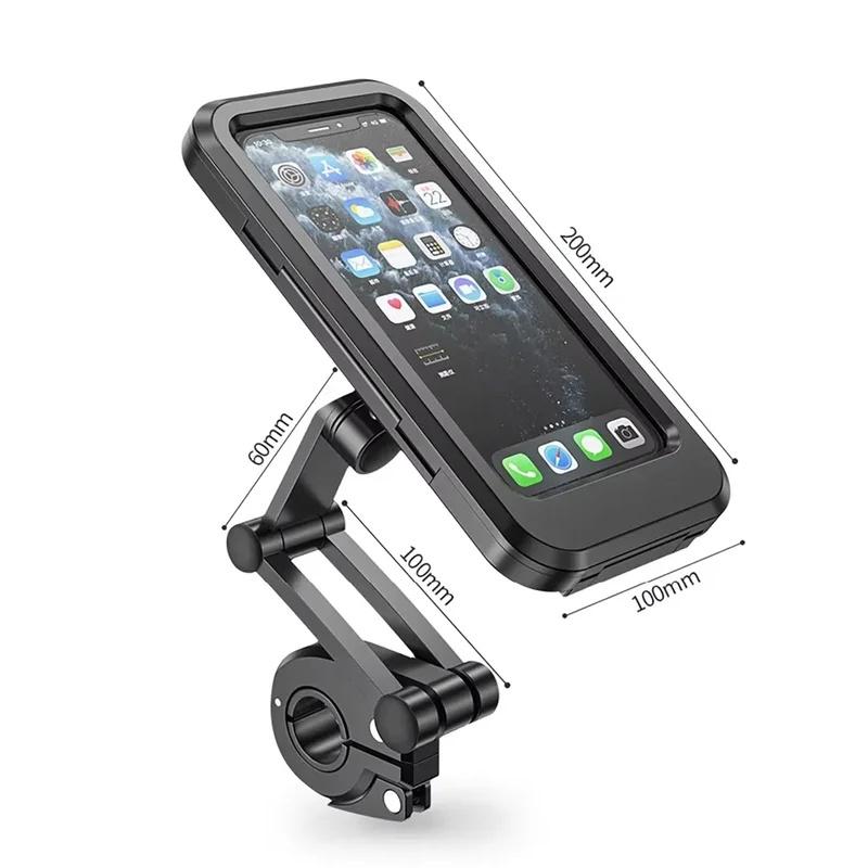 Neue Verstellbare Einziehbare Fahrrad-Handyhalterung 360° Drehbar Wasserdicht Stoßfest Fahrrad Motorrad Handyhalterung Touchscreen Halterung