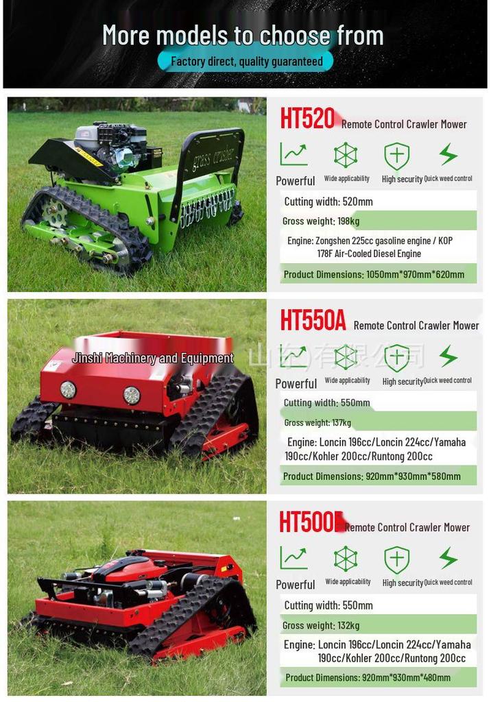 High-Power All-Terrain Intelligent Remote Control Lawn Mower