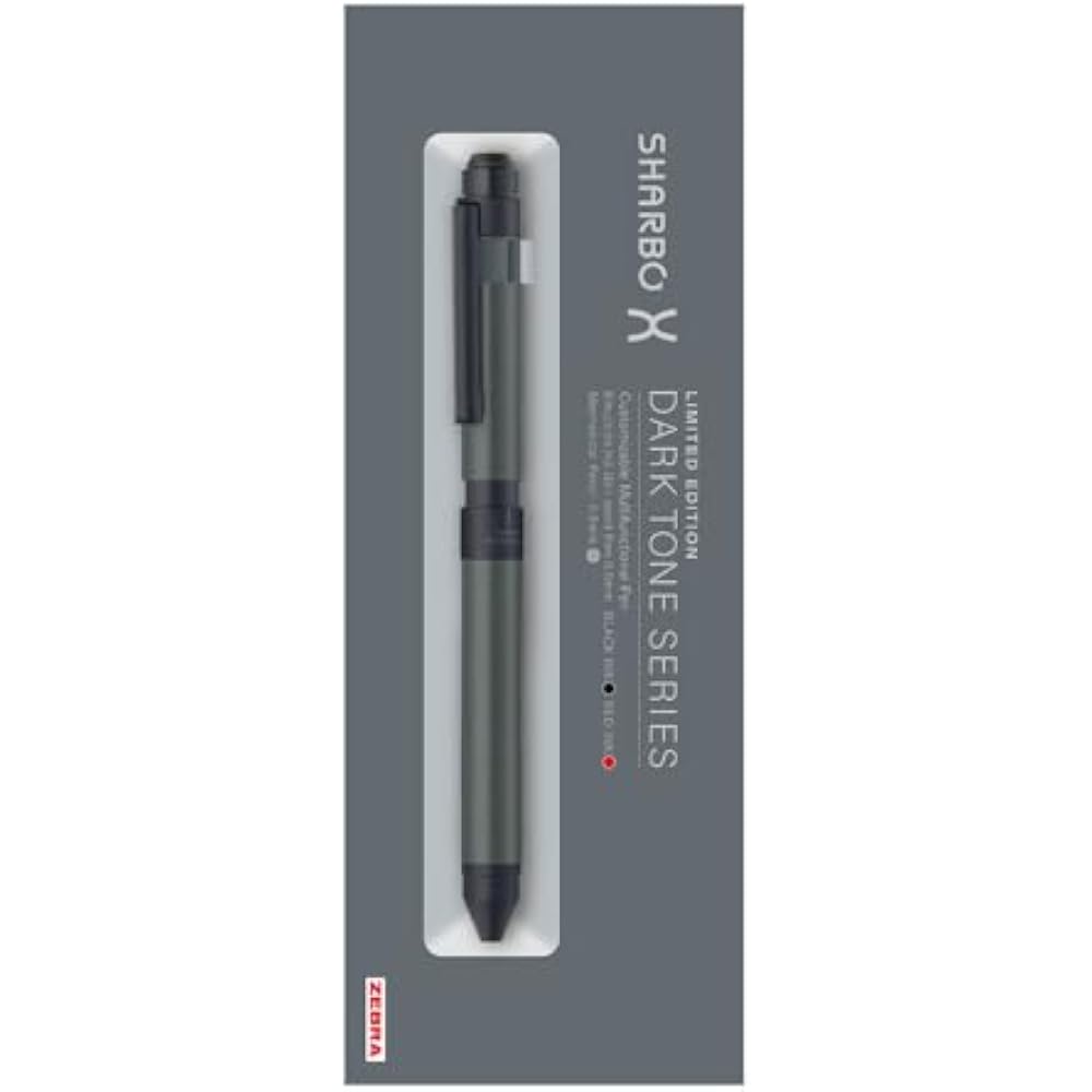 Zebra SB14-DA-DGR Multi-function Pen Sharbo X ST3 Limited Dark Tone Series Dark Gray