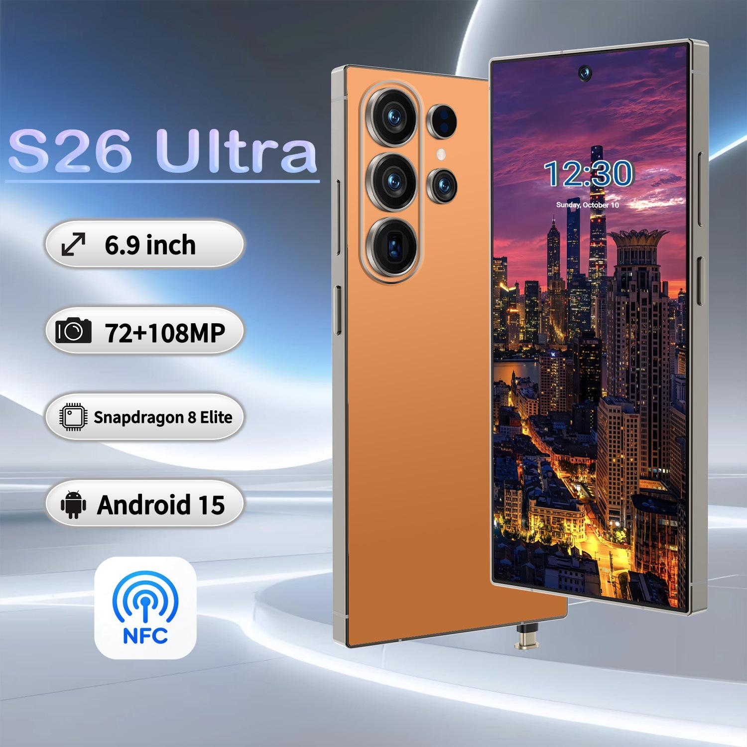 

Ultra S26 6.9-Inch Android Smartphone with NFC Support US Plug (Not for domestic use)