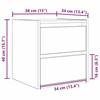 VidaXL Wall-mounted Bedside Tables 2 Pcs Sonoma Oak 38x34x40 Cm, Bedside Table, Bed Cabinet, Bedroom Side Table, 861252