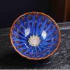 100Ml Exquisite Kiln Change Gold Lotus Tea Cup Ceramic Home Master Cup Handmade Beauty Small Tea Bowl Zen Tea Set Accessories