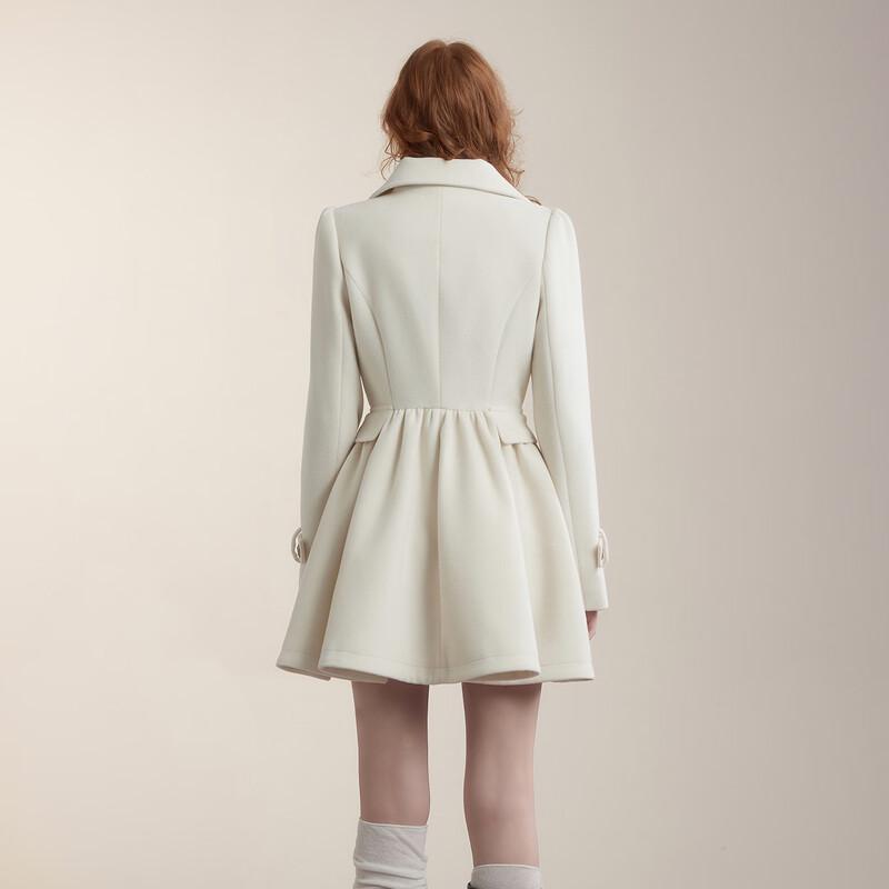 unifree Women's Slim Fit Woolen Coat