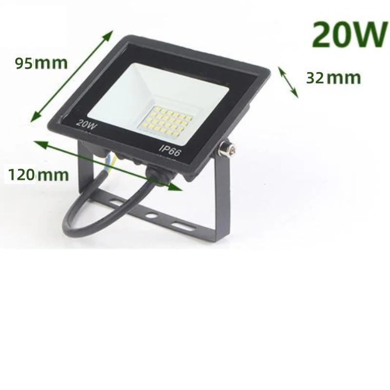 Outdoor IP66 Waterproof Path Light Spotlight LED Floodlight AC220V  20W 30W 50W 100W  Outdoor Garden Porch Courtyard Lamp