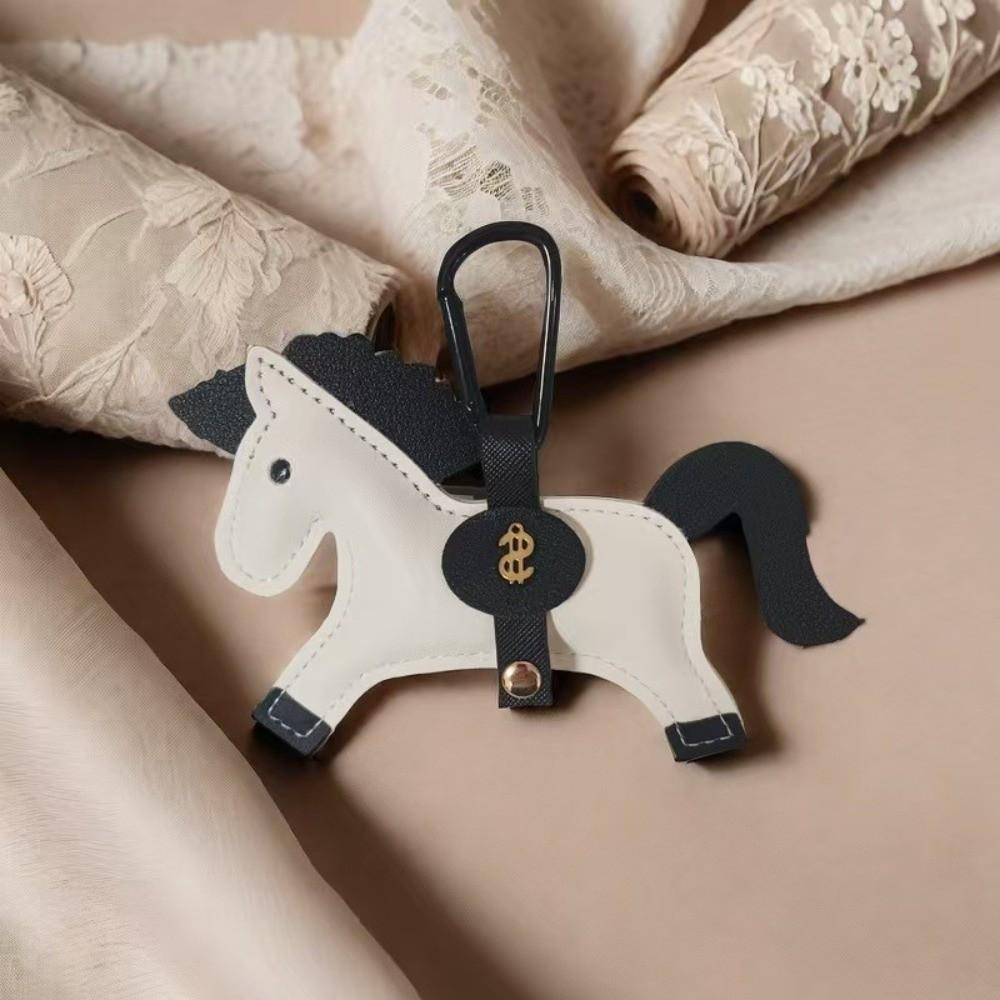 Handmade Stitching Horse Pendant Multi-color Keychain New Trend Bag Charm Backpack Accessory