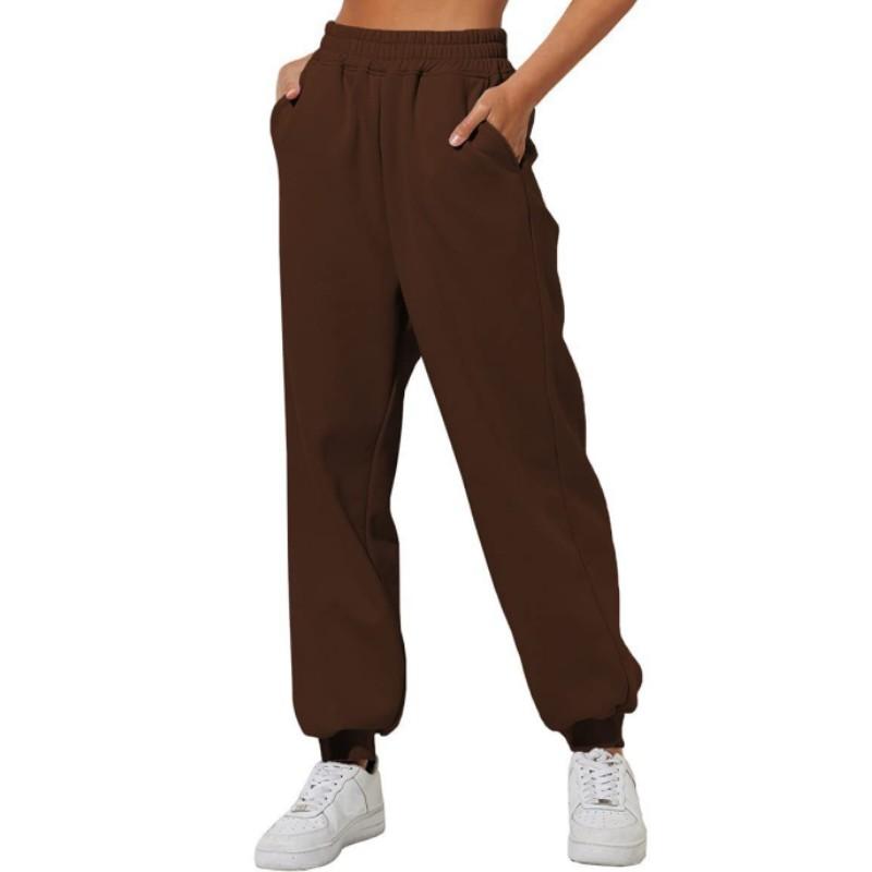 Women's Spring and Autumn High Waisted Loose Sweatpants Comfortable Casual Jogging Pants