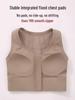 High-Impact Mesh Zipper Sports Bra with Integrated Chest Pad