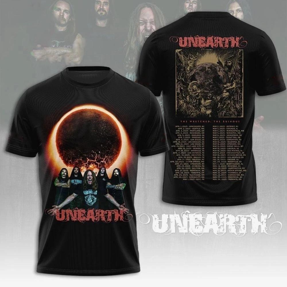 New Unearth Music Band Tour 2026 Short Sleeve S to 5XL L