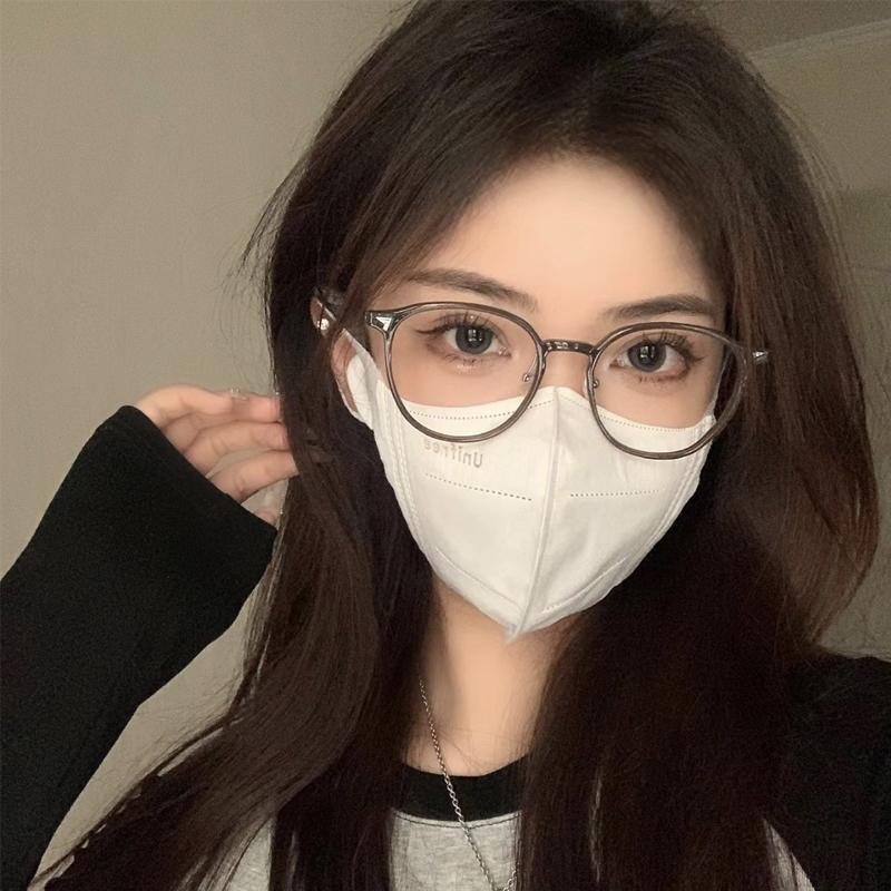 2PCS New unisex round polygon glasses for men women metal frame glasses plain glasses Nearsighted Eyewear Glasses