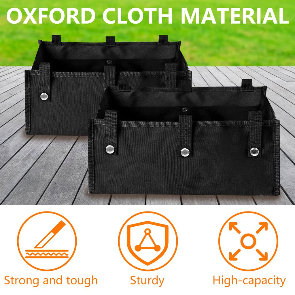 1/2Pcs Large Rollator Walker Basket Foldable Oxford Cloth Under Seat Rollator Pouch for Wheelchair Medical Replacement Storage