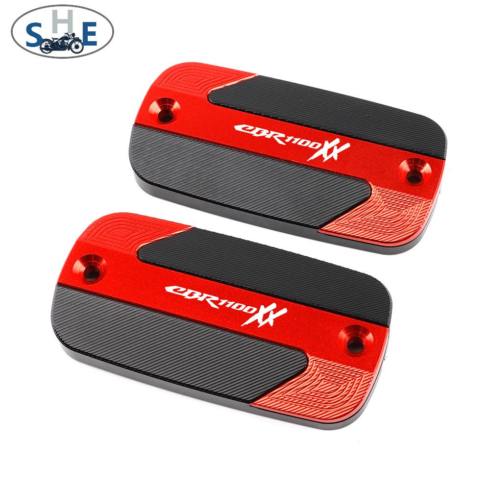 For Honda CBR1100XX 1997-2006 Motorcycle CNC Aluminum Accessories Front Brake Fluid Reservoir Cover Cylinder Oil Tank Cap