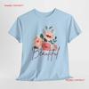 Beautiful Floral T Shirt Cute Spring Fashion Vintage Washed Stylish Comfortable Streetwear Breathable Stretched Graphic Soft