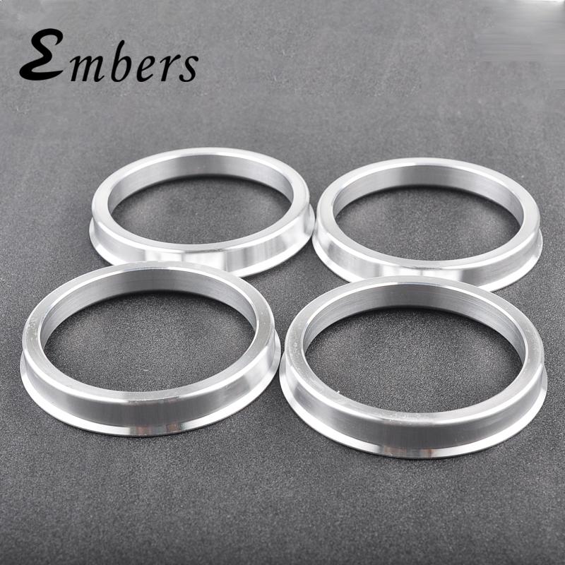 Aluminum Alloy 4PCS Wheel Hub Center Ring Car Wheel Bore 67.1-54.1,67.1-56.1,67.1-57.1,67.1-60.1,67.1-65.1,67.1-66.6