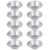 10 Pieces Mini Baking Pans Molds Small Baking Molds Aluminum Alloy Material