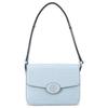 Robinson 21 Magnetic Flap Closure Crocodile Pattern Embossed Leather Handheld Crossbody Shoulder Bag Women Bags Mist-Blue 140610-403