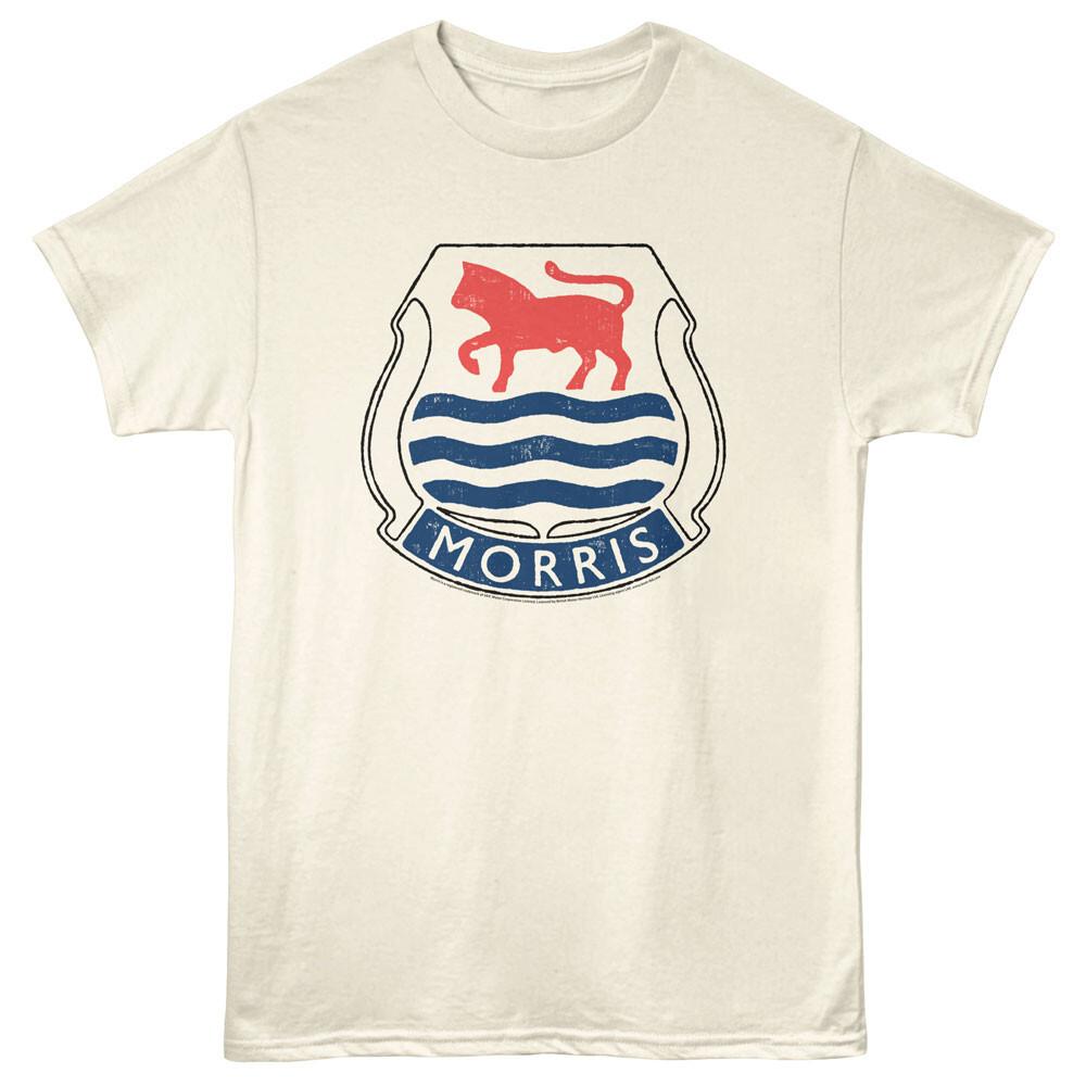 British Motor Heritage Morris Red Blue Crest Logo Men T Shirt S