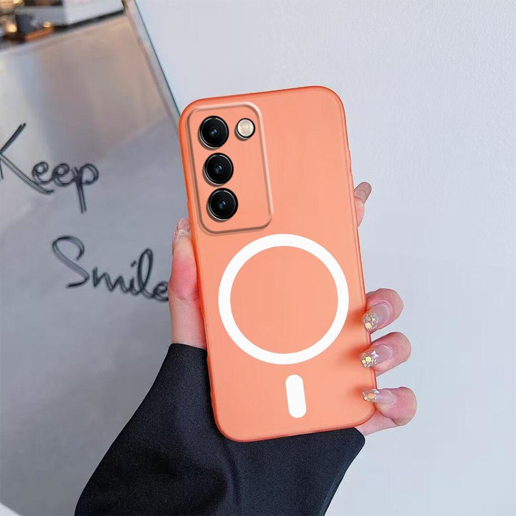 Case for Vivo V30 Lite,Y100 5G,Y100 4G Premium Magnetic Matte Phone Casing Protection Cover