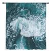 Aquamarine Waters Sea Tulle Curtains Modern Sheer Window Drapes for Living Room Bedroom Decor