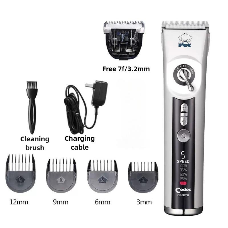 

Professional Dog Grooming Trimmer Kit Beauty Short Hair Clipper Electric Cat Trimmer Blades Pet Dog Long Haircut Machine LED