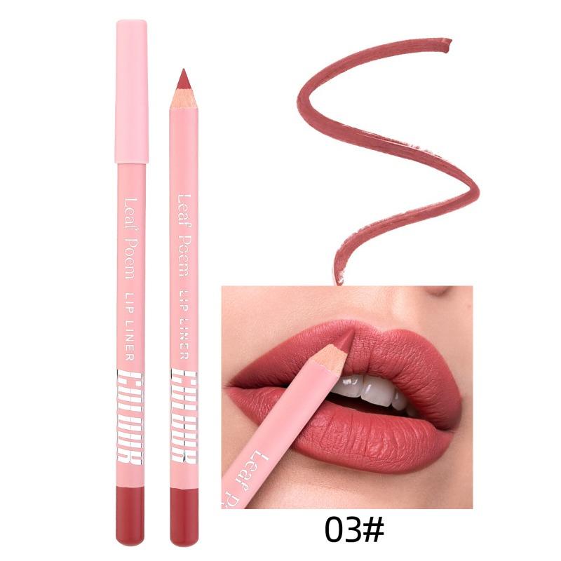 12Color Matte Lipliner Pencil Waterproof Plumping Stain Lipstick Natural Nude Pink Lip Liner Pro Outline The Lips Contour Makeup