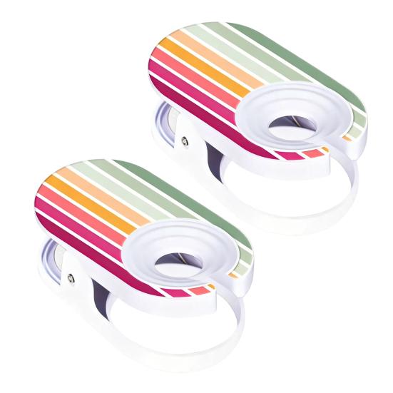 Versatile Non-Slip Design Cup Holder Plastic White 2 Pc