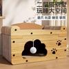 Cat House Villa with Scratching Board