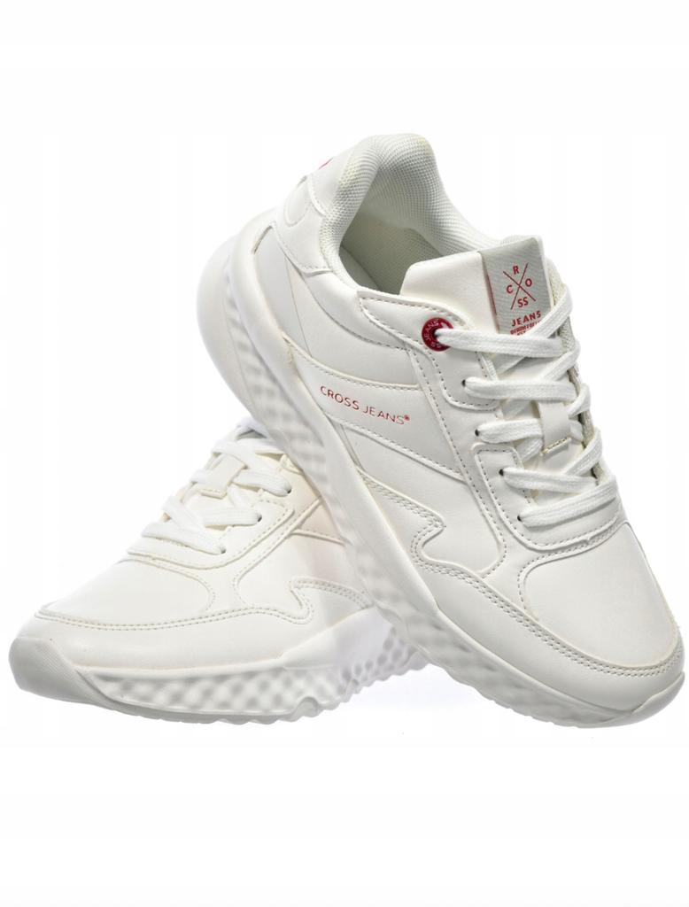 Cross Jeans KK2R4020 White Unisex Sports Sneakers with Laces