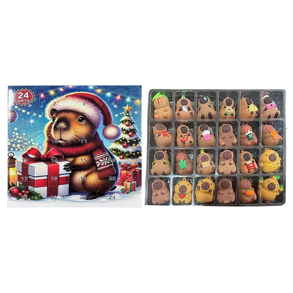 Capybara Advent Calendar 2025 Cute Capybara Christmas Ornaments Christmas Advent Calendar Xmas Countdown Calendar Gifts for Kids