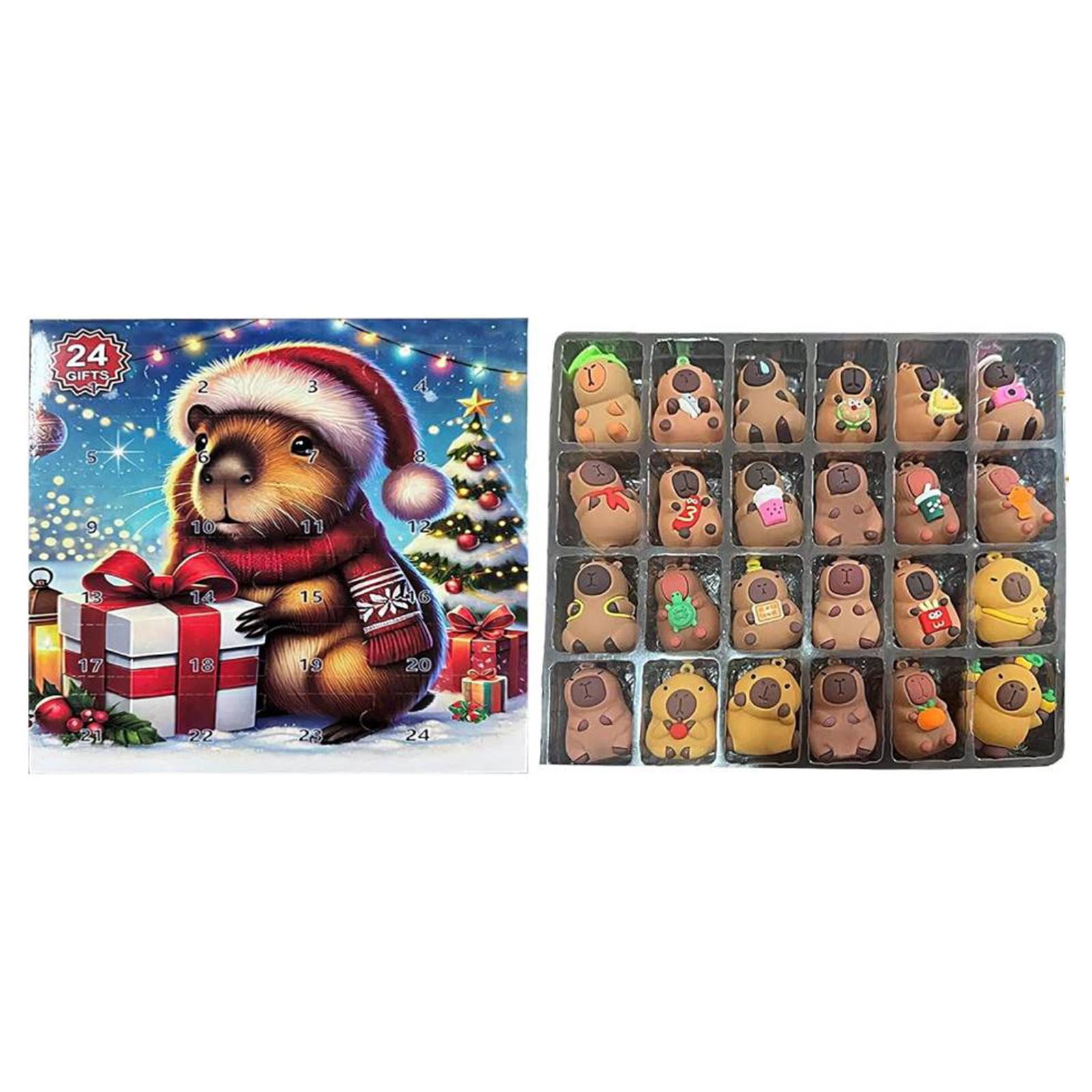 

Cute Capybara Christmas Advent 2025 Capybara Miniature Countdown Calendar For Kid Adorable Home Decoration Lovable Christmas L
