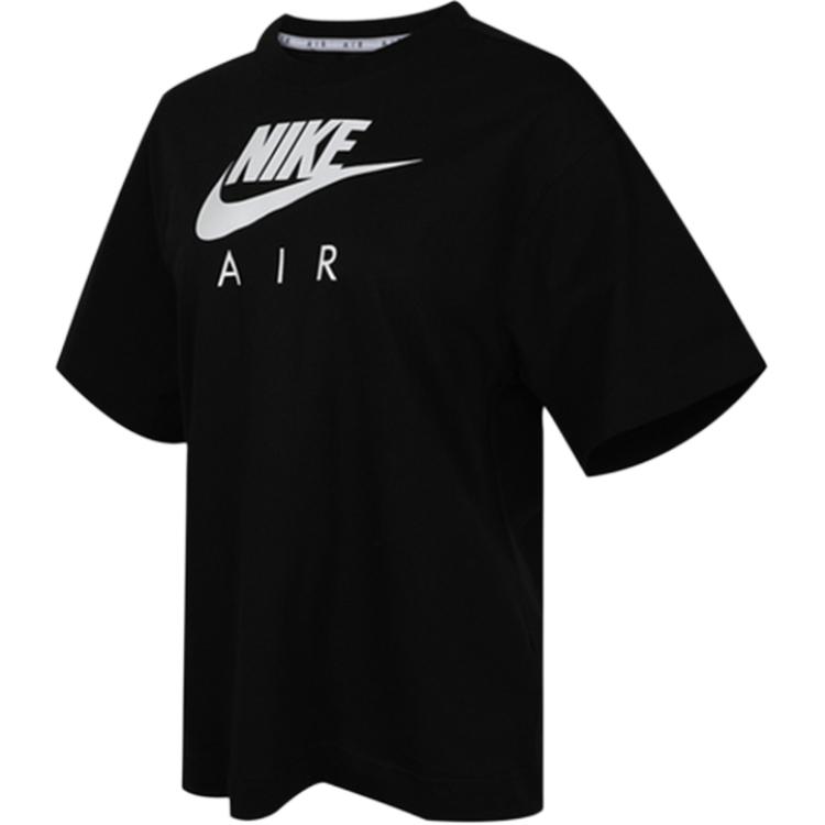 

New Nike Drop Shoulder Sleeve T Shirt Women s Black CJ3106-010 S