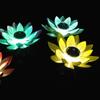 Automatic Sensing Smart Switch Solar Lotus Lamp Waterproof Lotus Wishing Lamp  Easter