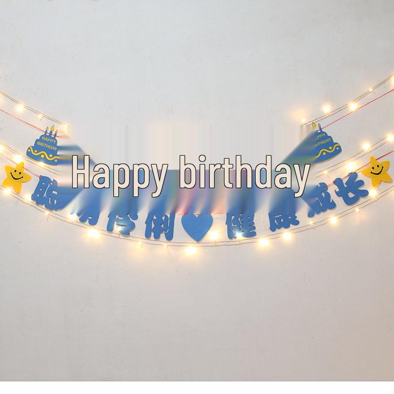 Children's Birthday Banner & Decorations for 1st to 10th Birthday Parties