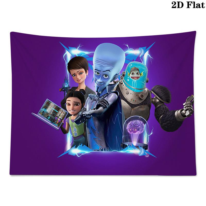 Megamind Pattern Home Decor Tapestry, Wall Hanging, Decorative RV Wall Cloth.NGT0928227