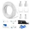 Convenient 15m Water Kit Tap Connector External Water Filter Holder Inline Shut Off Valve Plastic Material for Fridges