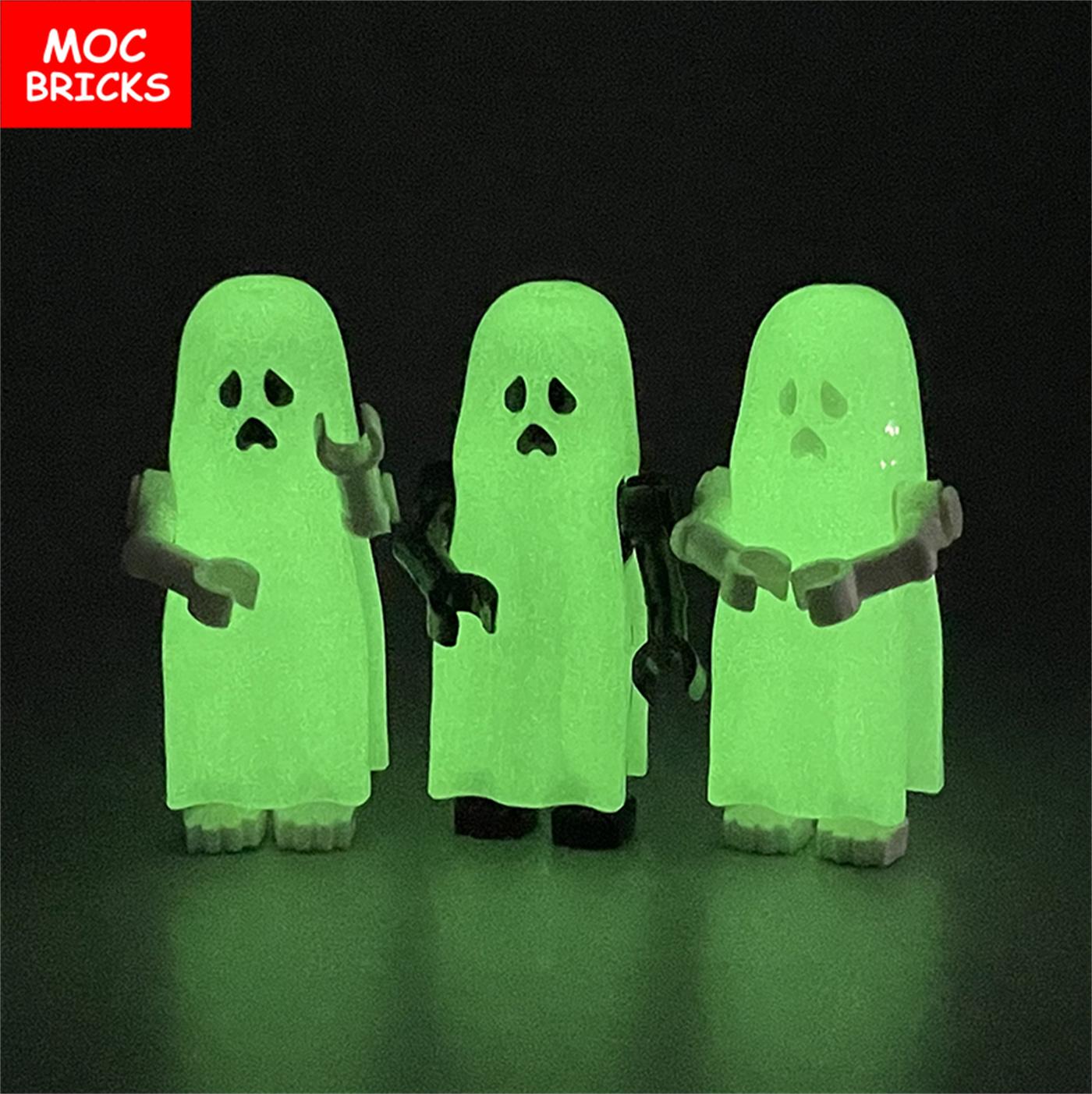 Yiran Toy Moc Bricks Halloween Ghost Zombie Coffin Corpse Skeleton Action Figure Constructing Blocks Mini Dolls Toys Ideal For Children Gifts