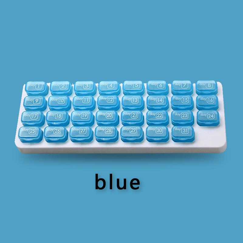 1Pcs  31-Day Monthly Pill Organizer With Large Removable Medication Pods Portable Pill Case Box And Holder For Daily Medicine