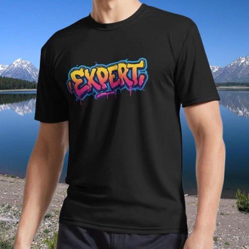 “EXPERT” Graffiti Drip Street Art Logo TEE T shirt Funny American Size S to 5XL 4XL