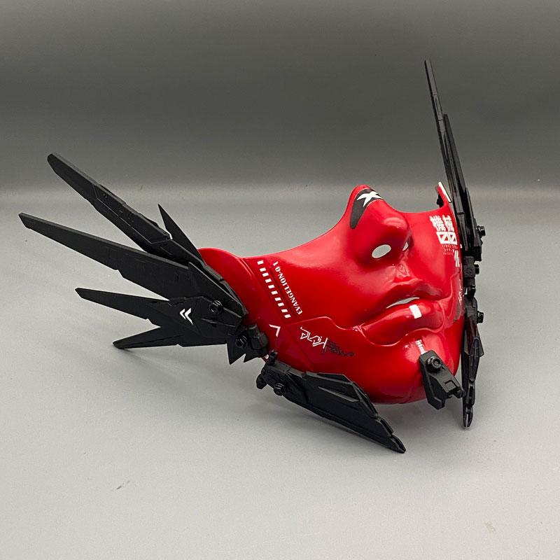 Tactical Techwear Mechanical Punk Half Face Mask Man Woman Mecha Style Technology Mechan Masks Cosplay Props