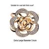 Elegant Silk Flower Scarf Buckle: Versatile, Dual-Purpose Accessory for Shawls and Scarves