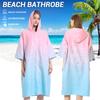 Microfiber Large Beach Towel Wetsuit Changing Swimming Hooded Bath Towels Surf Quick Dry Men Women Bathrobe  New