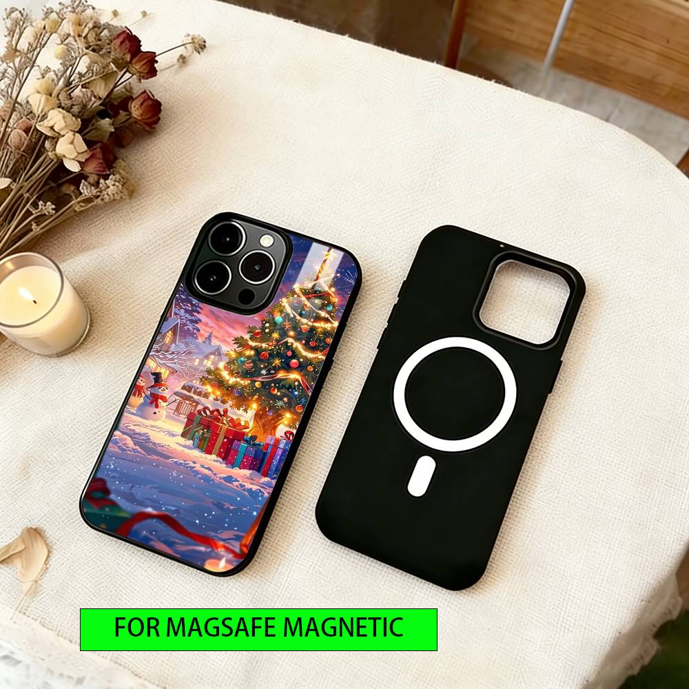 

Christmas Carnival Phone Case For iPhone17,16,15,14,13,12,11 Plus,Pro Magnetic For Magsafe Wireless Charging iPhone12mini