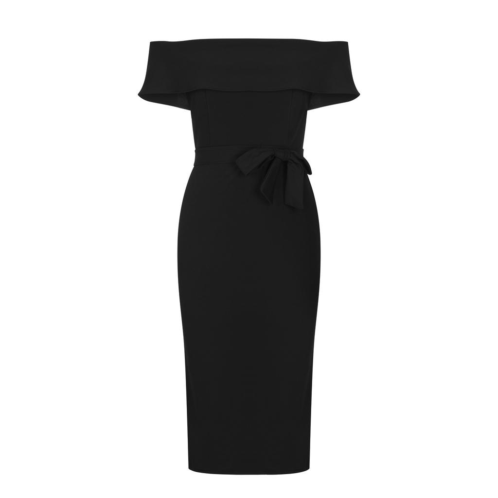 Women's Summer Fashion Straight Neck Color Regular Split Dress