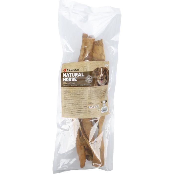 Friandise naturelle - EDEN - Peau de cheval 40 cm - 100% naturelle - Sans additifs - Hygiène dentaire