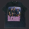 Vintage 90er Blackhawk Amerikanische Country-Musikband Schwarz Großes T-Shirt Liste Song Rückendruck Blackhawk Tour Musik Konzert T-Shirts Hemd Größe L