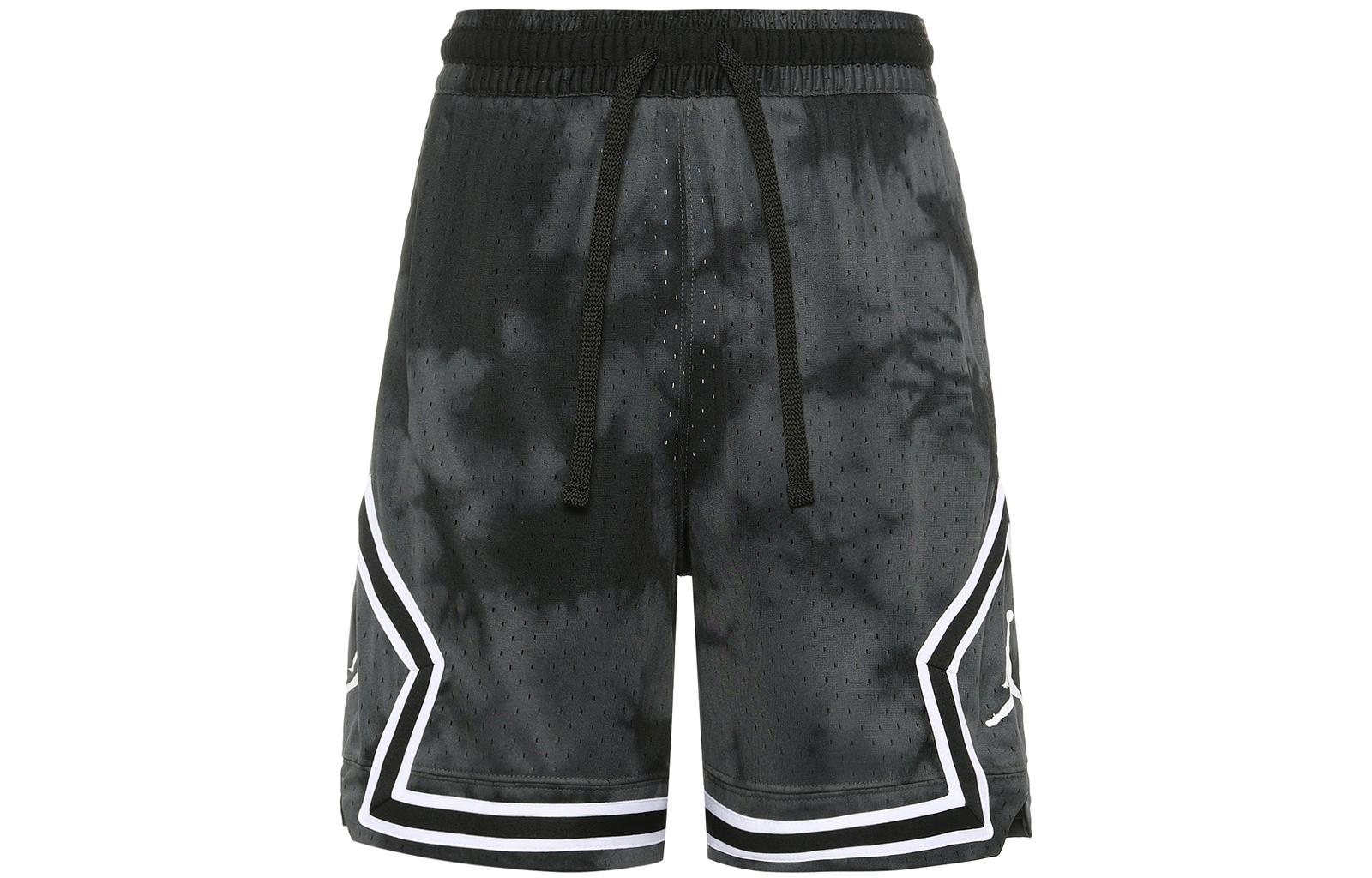 Jordan Logo Print Striped Straight-Leg Elastic Casual Shorts DZ0563-022 S